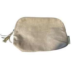 Sephora Blush pink Canvas Cosmetic Bag with silver tassel like new cute 🥰